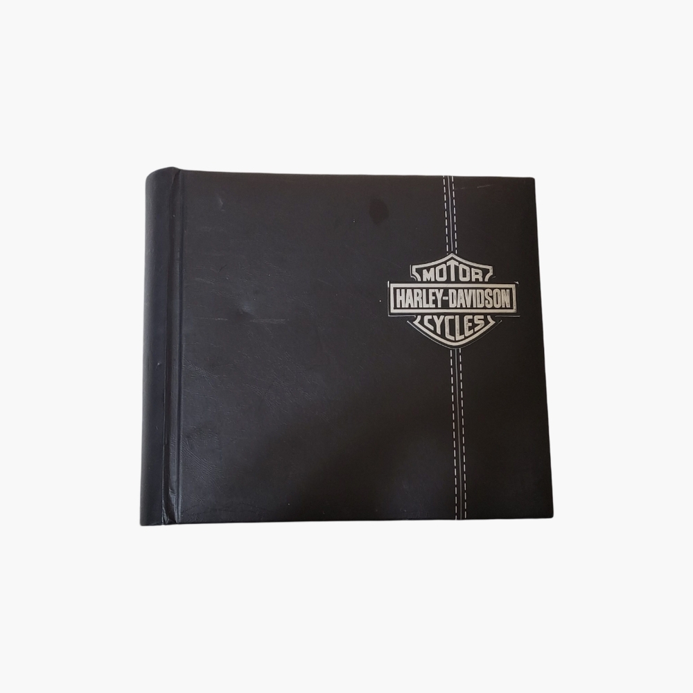 HARLEY DAVIDSON MOTOR CYCLES Book-Bound ALBUM Holds 200 Photos With Picture Lot